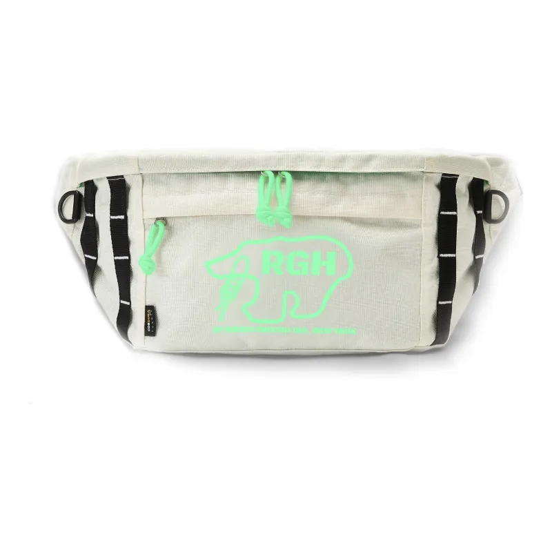 Rough Enough Polyamide With Nylon Shoulder Bag Crossbody Bag Fanny Pack Sling Bags Unisex White-2