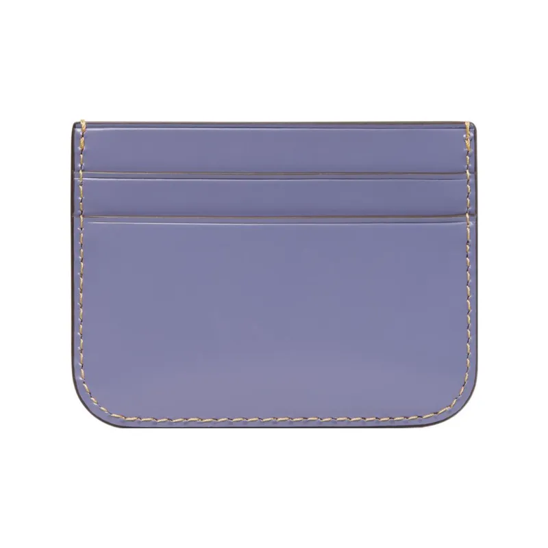 TORY BURCH Eleanor Leather Card Holder Women's Purple-2