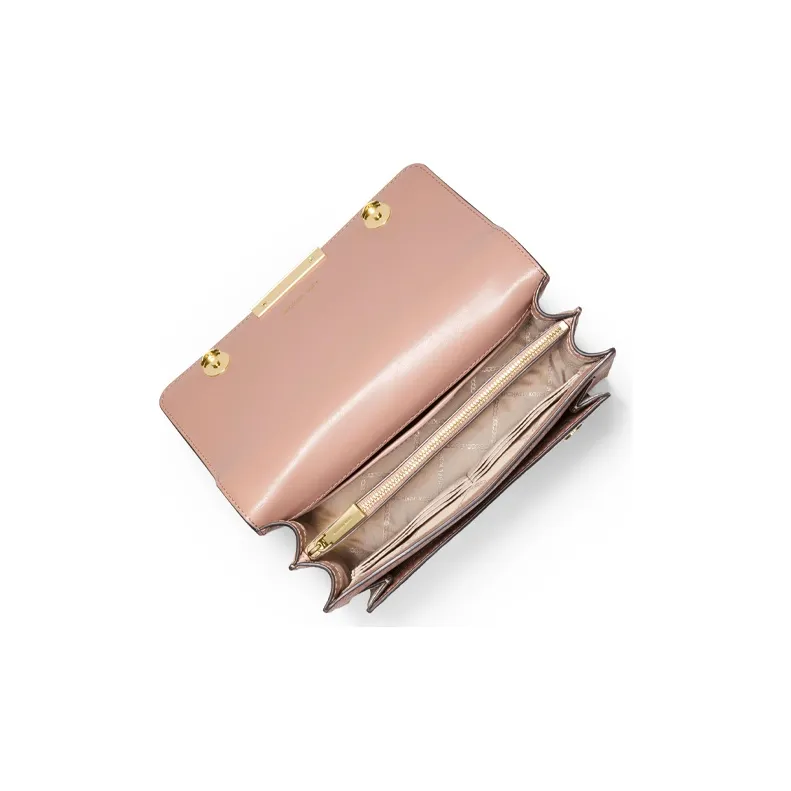 MICHAEL KORS Jade Leather Shoulder Bag, Crossbody Bag Women's Pink-2