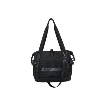 MostwantedLab Polyester Tote Bag, Shopping Bag, Luggage Bag, Handbag, Shoulder Bag, Crossbody Bag Regular Unisex Black