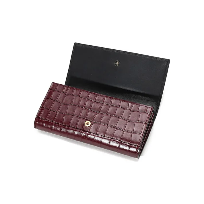 Alexander McQueen Leather Clutches Shoulder Bags Regular Women's Burgundy-6