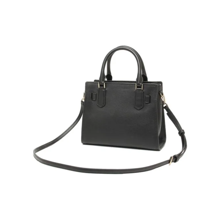 MICHAEL KORS Nouveau Hamilton Leather Shoulder Bag, Crossbody Bag, Handbag Regular Women's Black-2