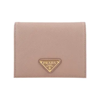 PRADA Leather Wallet Women's Pink