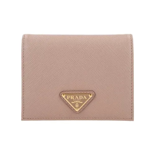 PRADA Leather Wallet Women's Pink