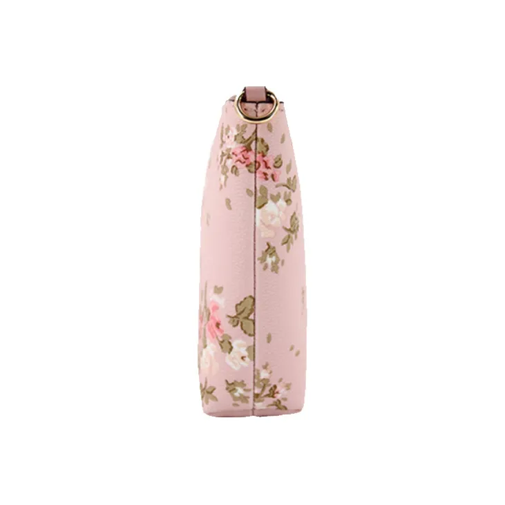 COACH Zip Top Crossbody Cow Leather Shoulder Bag Crossbody Bag Small Size Women's Cherry Blossom Pink-3