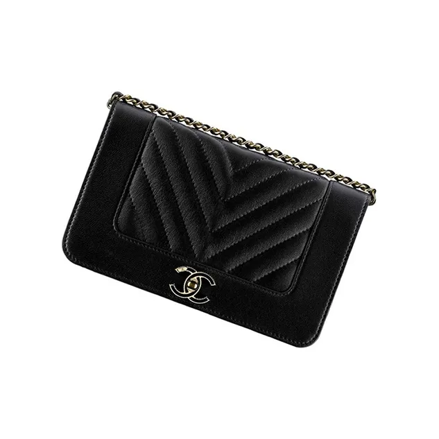 CHANEL Leboy Sheepskin Flap Bag, Wallet, Shoulder Bag, Crossbody Bag Women's Black-2