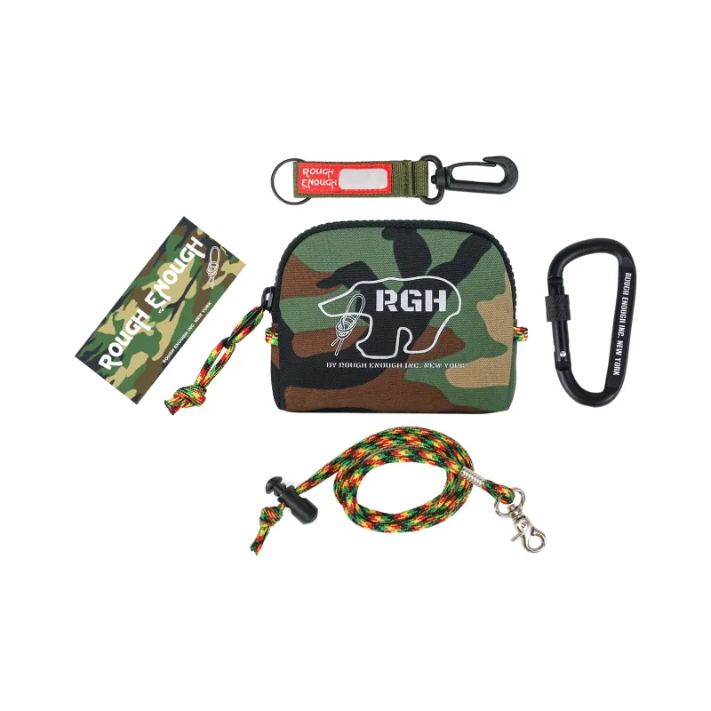 Rough Enough Polyamide Coin Purse Hanging Bag Card Holder Unisex Camouflage-0