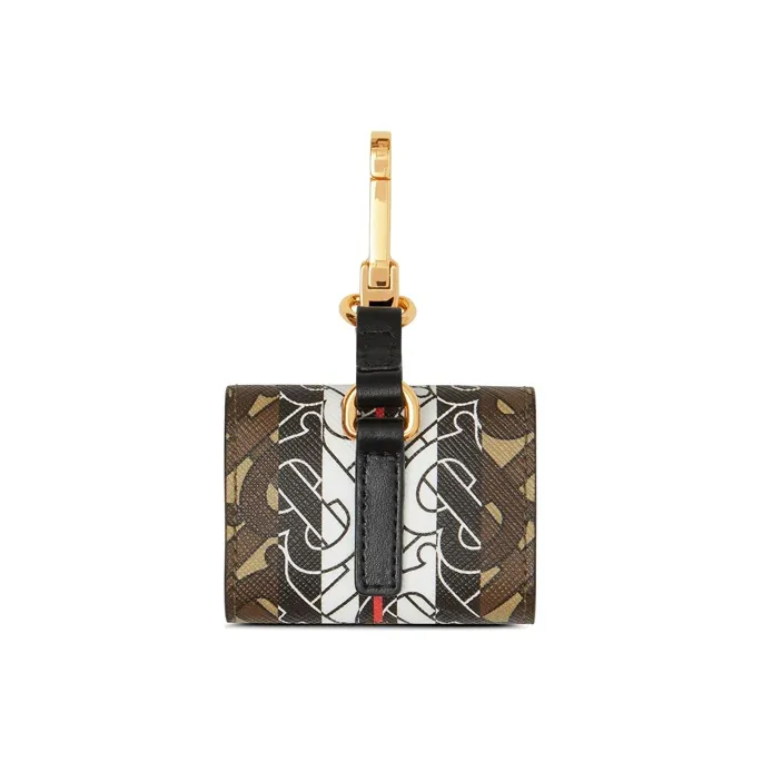 Burberry Monogram Stripe E Canvas AirPods Pro Case 'Brown'-1
