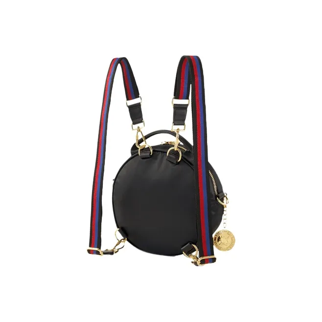 PUMA BALMAIN Grained Cow Leather Backpack Regular Unisex Black-1