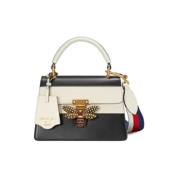 GUCCI Queen Margaret Multicolor Leather Handbag Shoulder Bag Crossbody Bag Regular Women's Beige/Black