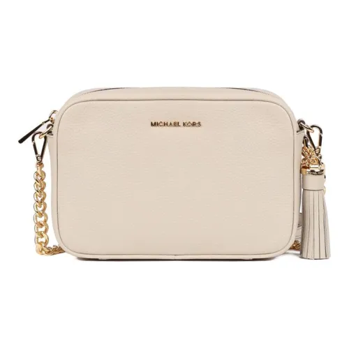 MICHAEL KORS MICHAEL KORS Luggage Collection Leather Shoulder Bag Medium Size Women's Light Umber