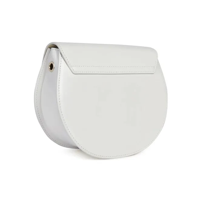 Furla Metropolis Collection Cow Leather Shoulder Bag, Crossbody Bag Mini Women's Pure White-1