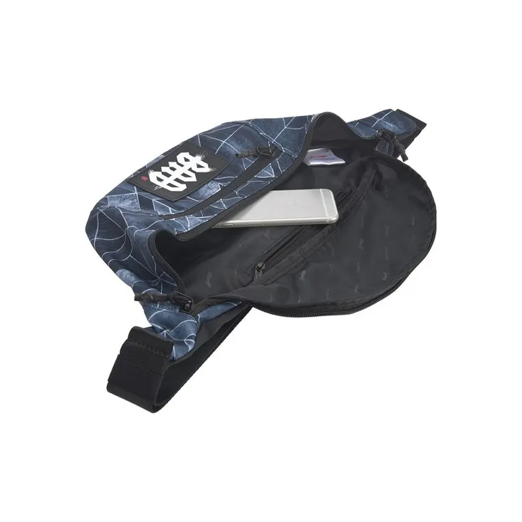 LiNing Training Series Polyester Sling Bag Fanny Pack Unisex Black Gray Color-2