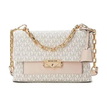MICHAEL KORS Cece Cow Leather Crossbody Bag Shoulder Bag Women's White Pink