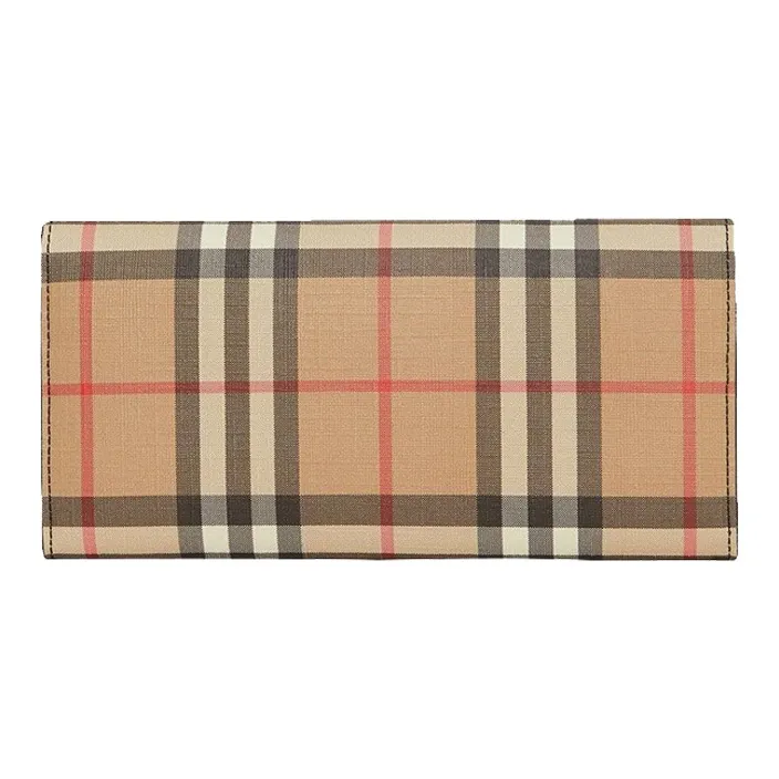 Burberry Vintage Canvas Wallet Unisex Khaki-2