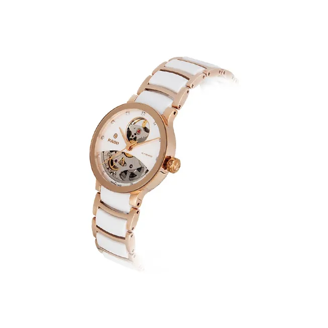 RADO Crystal Collection Automatic Mechanical Movement Women's Watch Watch 33mm 33mm White Dial-1