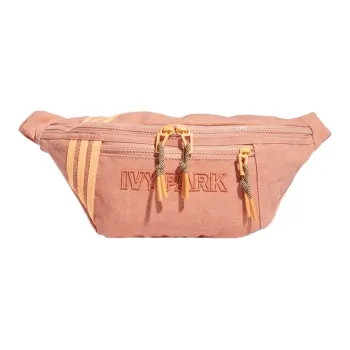 Adidas Originals IVY PARK Collaboration Cotton Shoulder Bag Crossbody Bag Sports Waist Bag Regular Unisex Red Pink