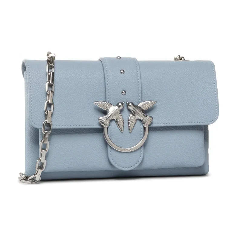 PINKO Chain Bag Swan Bag Shoulder Bag Crossbody Bag Unisex Sky Blue-0