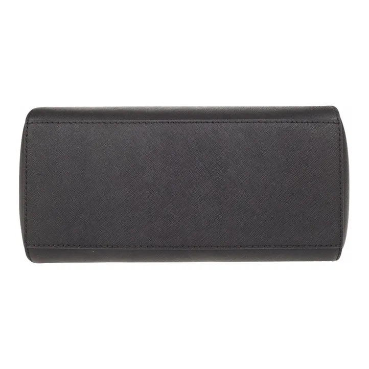 MICHAEL KORS Ciara Cow Leather Dome Bag, Handbag, Shoulder Bag, Crossbody Bag Women's Black-4