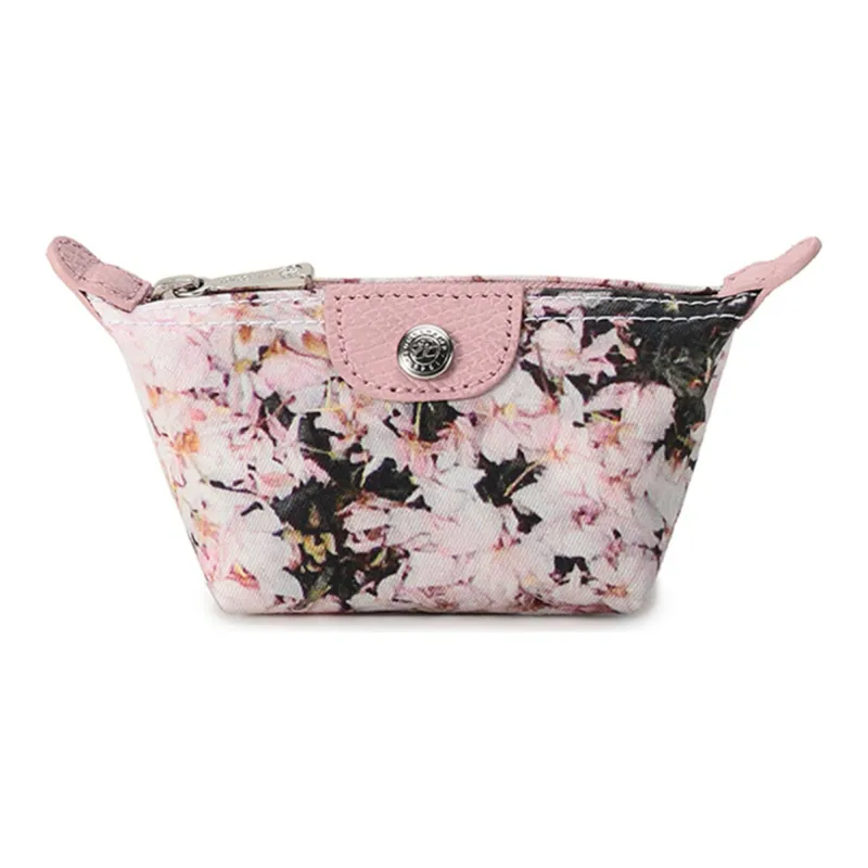 LONGCHAMP Le Foulonné Fabric Coin Purse Women's Pink-0
