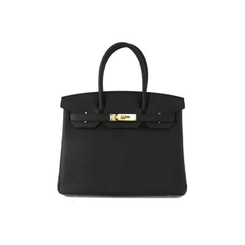 HERMES Birkin Togo Calfskin Birkin Bag Handbags Women's Noir Black