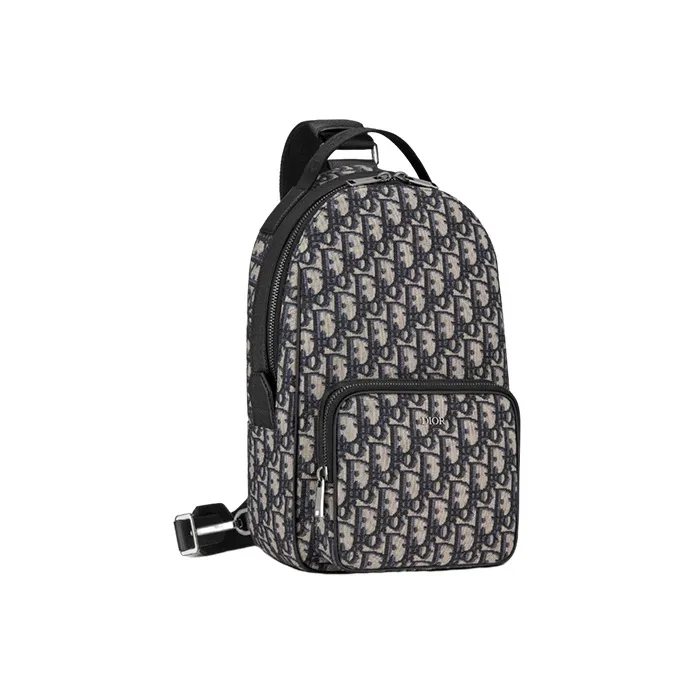 DIOR Cow Leather Sling Bag, Shoulder Bag, Crossbody Bag Regular Men's Beige And Black-1