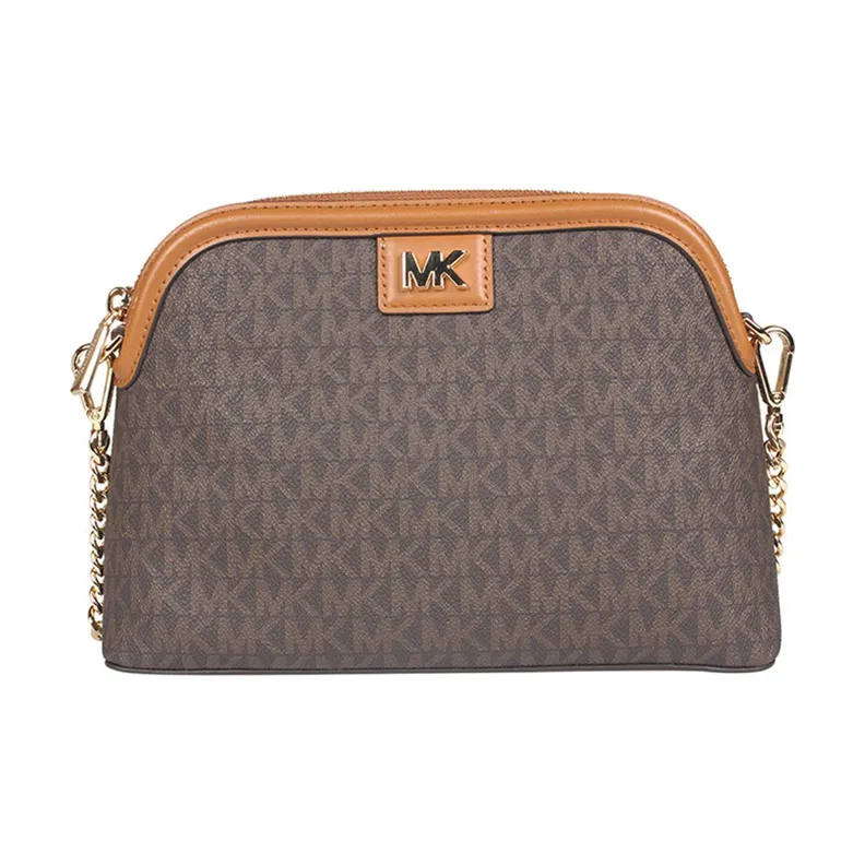 MICHAEL KORS Mott PVC Dome Bag, Shoulder Bag, Crossbody Bag Regular Women's Brown-0