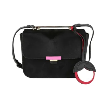 Furla Elisir Leather Shoulder Bag Crossbody Bag Mini Women's Black