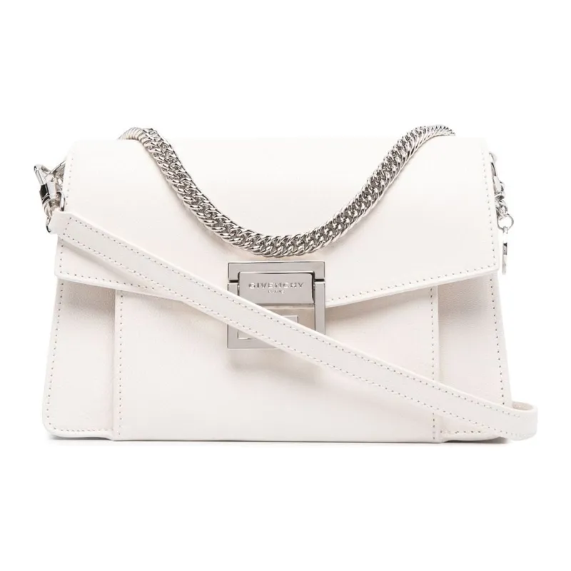 Givenchy Sheepskin Handbag, Crossbody Bag, Shoulder Bag Trumpets Women's White-0