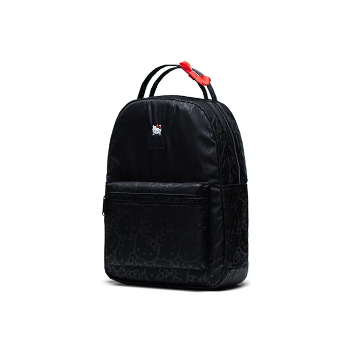 Herschel Hello Kitty Collaboration Polyester Backpack Medium Size Unisex Black-1