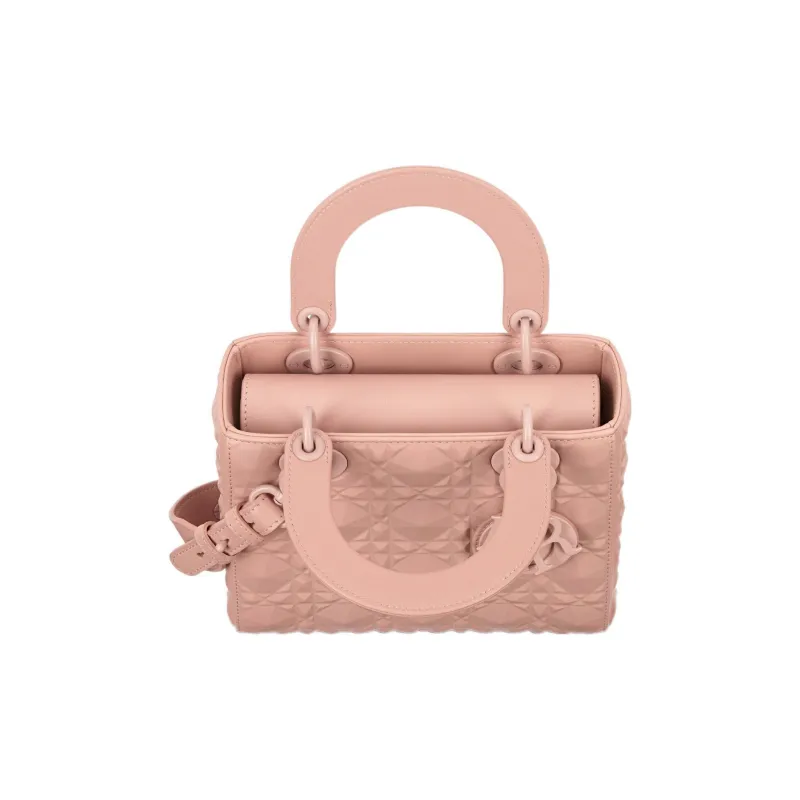 DIOR Lady Dior Cow Leather Shoulder Bag Crossbody Bag Handbag Small Size Women's Rose Pink-2