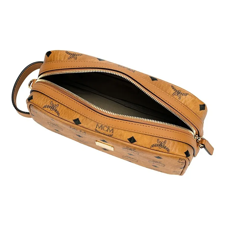 MCM Original Visetos Leather Toiletry Bag Small Square Bag, Crossbody Bag, Shoulder Bag Regular Men's-3
