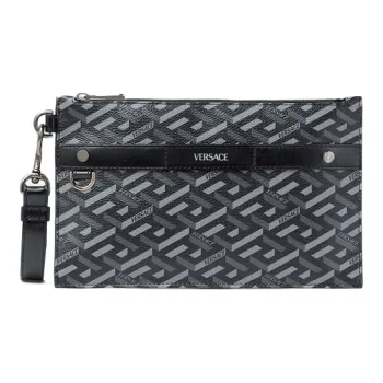 VERSACE Clutches Black Gray Color