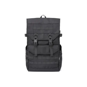 COMBACK Polyamide Backpack Large Size Unisex Black