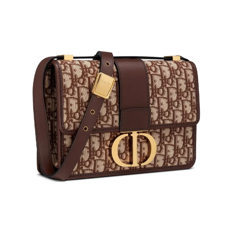 DIOR Leather Monsta Bag Box Bag Crossbody Bag Shoulder Bag Women's Brown-1