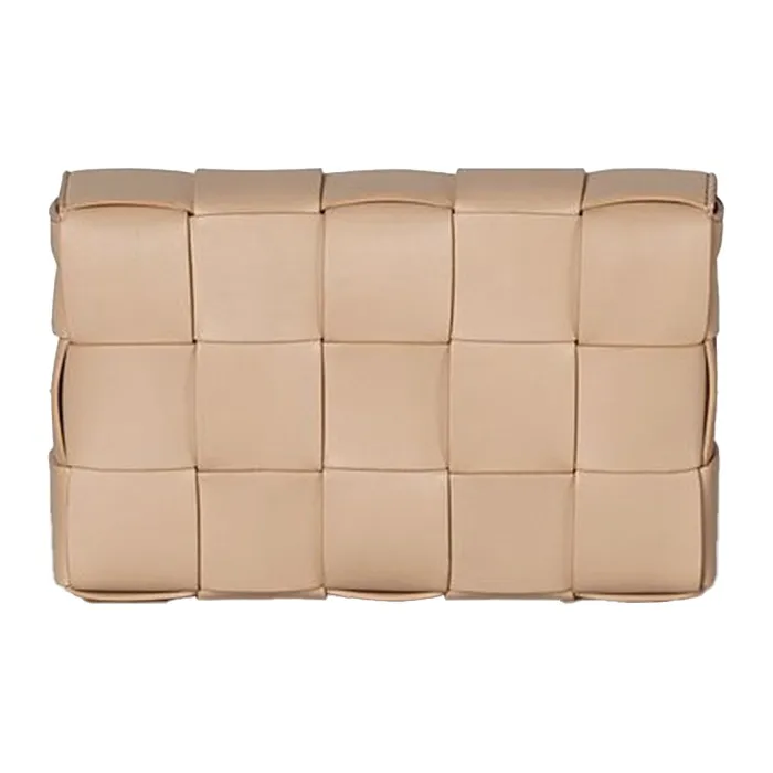 Bottega Veneta Sheepskin Crossbody Bag Women's Almond-1