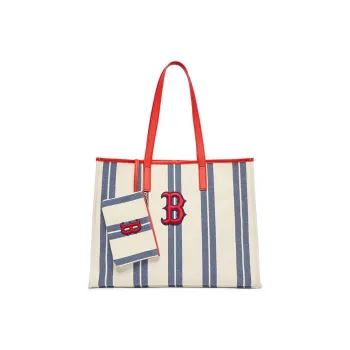 MLB Canvas Bag Tote Bag Shopping Bag Dumpling Mother Bag Handbag Shoulder Bag Unisex Light Navy Blue
