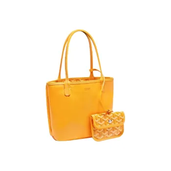 GOYARD Anjou Calfskin Tote Handbag Mini Women's Yellow
