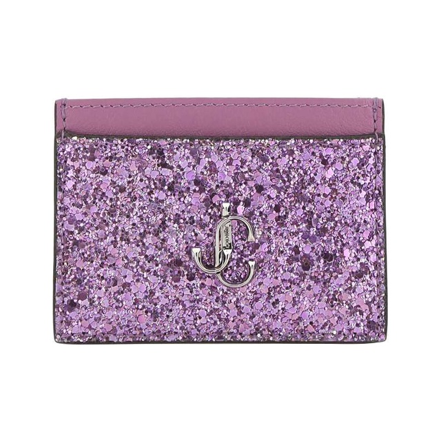 Jimmy popular Choo silver glitter cardholder