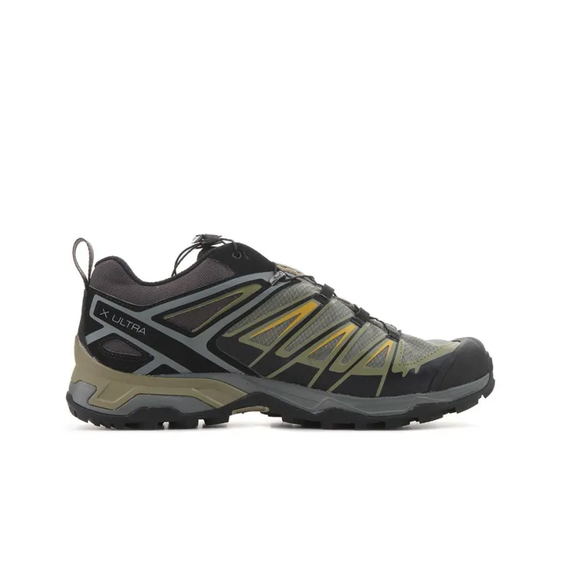 SALOMON X Ultra 3 GORE-TEX 'Castor Grey Green Sulphur'-1