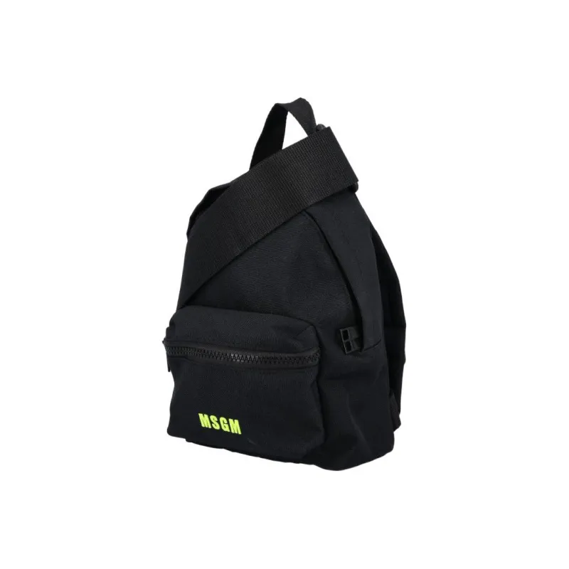 MSGM Nylon Fabric Backpack Women's Black-2