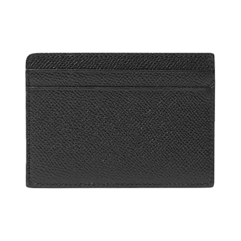 Burberry Icon Stripe 4 Card Slot Card Case Black/Beige-1