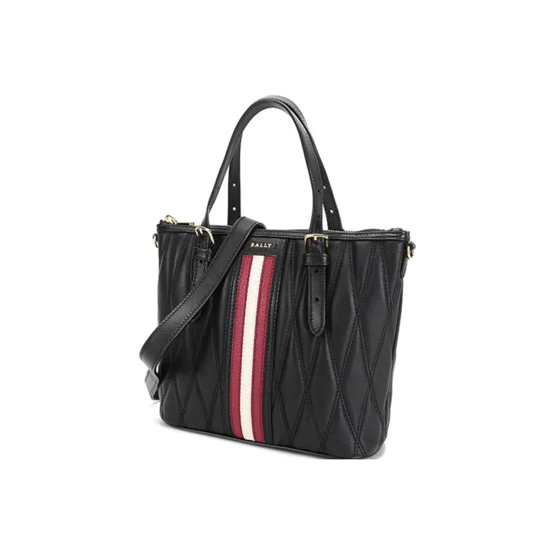 BALLY Leather Tote Bag, Shopping Bag, Handbag, Shoulder Bag Women's Black-1