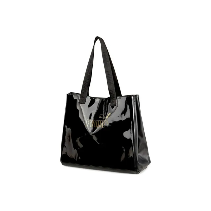 PUMA Fabric Basket Bag, Tote Bag, Shopping Bag, Handbag, Shoulder Bag Regular Women's Black-0