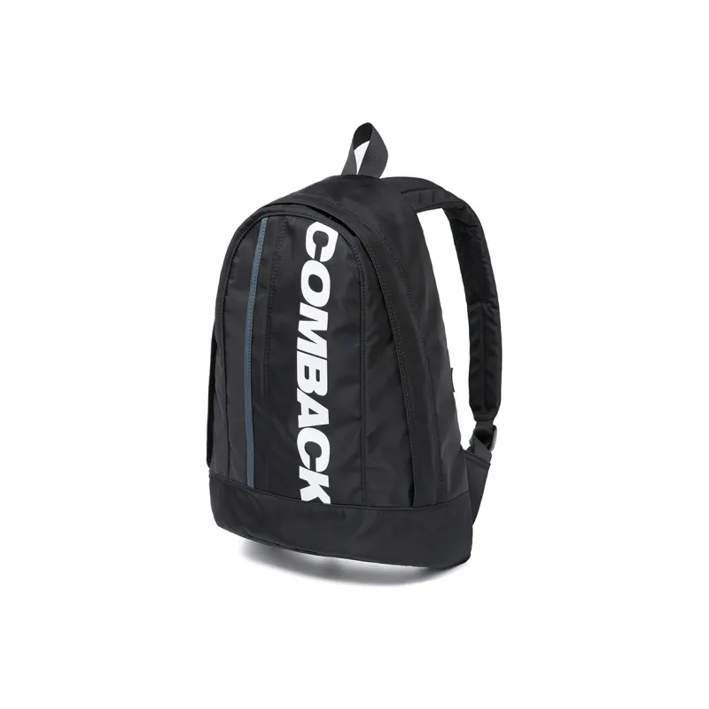 COMBACK Polyamide Backpack Tubas Unisex Black & Gray/Khaki & Blue/Black & Purple Patchwork-11