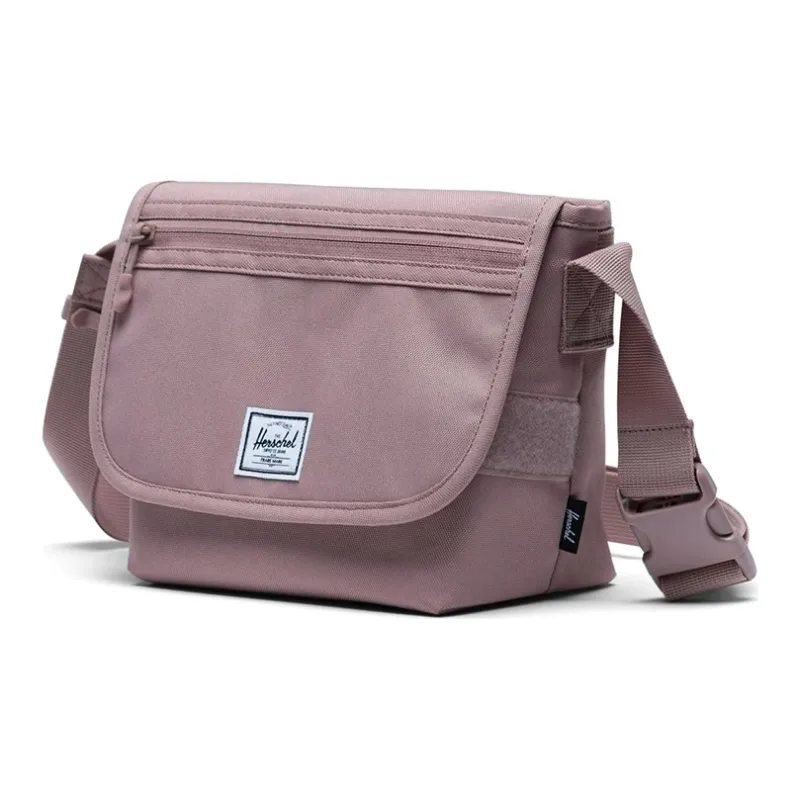 Herschel Polyester Envelope Fanny Pack Shoulder Bag Crossbody Bag Mini Unisex Gray Rose-1