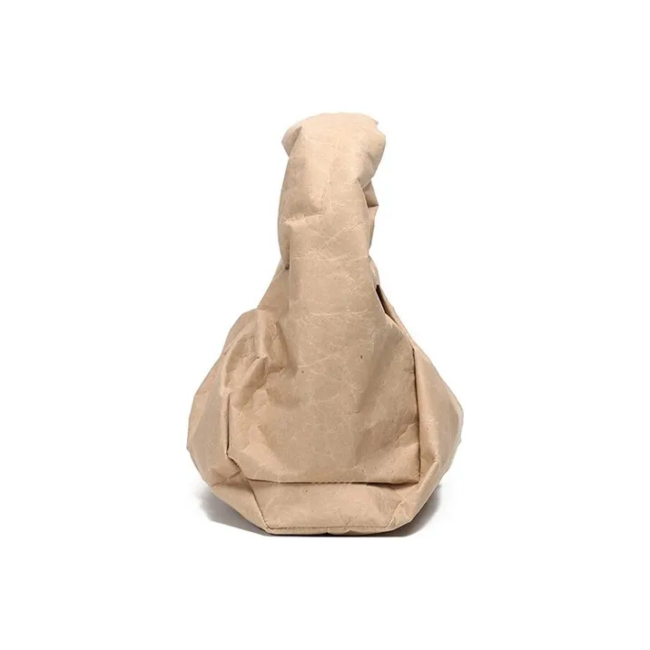 Bottega Veneta Paper Composite Polyurethane Croissant Bag, One Shoulder Handbag Women's Cow Leather Paper-2