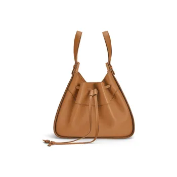 LOEWE Hammock Napa Calf Leather Hammock Bag, Crossbody One Shoulder Handbag Women's Light Caramel
