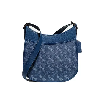 COACH Emery Leather Shoulder Bag, Crossbody Bag Women's Blue