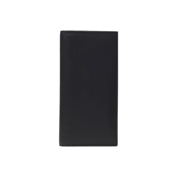 Valextra Calfskin Card Holder Wallet Women's Black